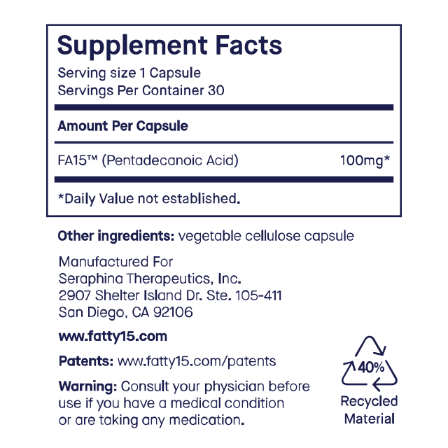 fatty15 Trial Kit 30-day Supply fatty15