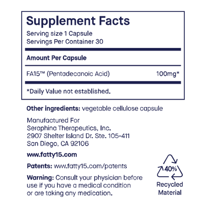 fatty15 Trial Kit 30-day Supply fatty15